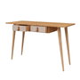 Hanah Home Mesa de estudio Soomin en Roble y Blanco
